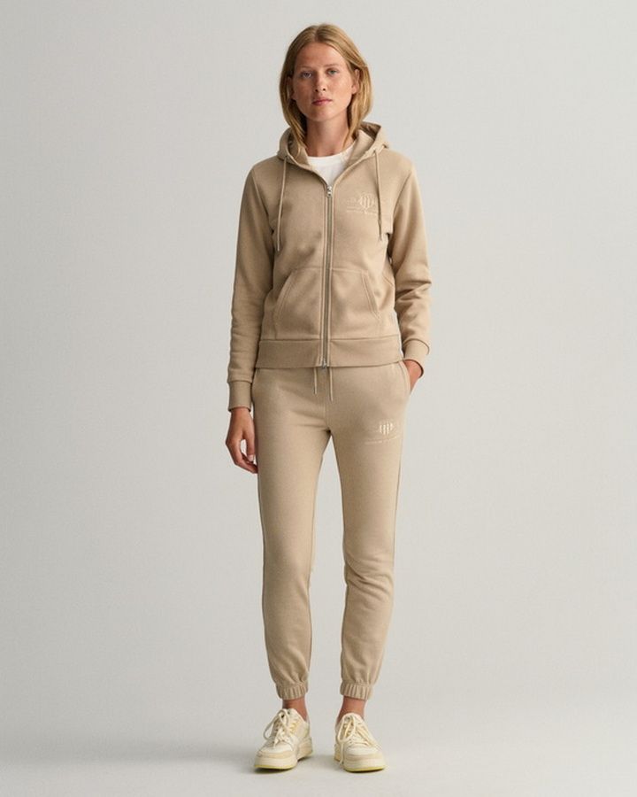 Tonal Shield Zip Hoodie