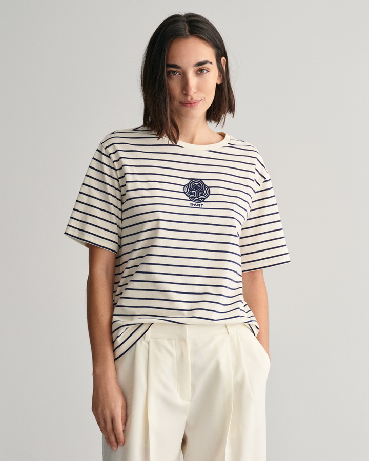 Striped Monogram T-Shirt