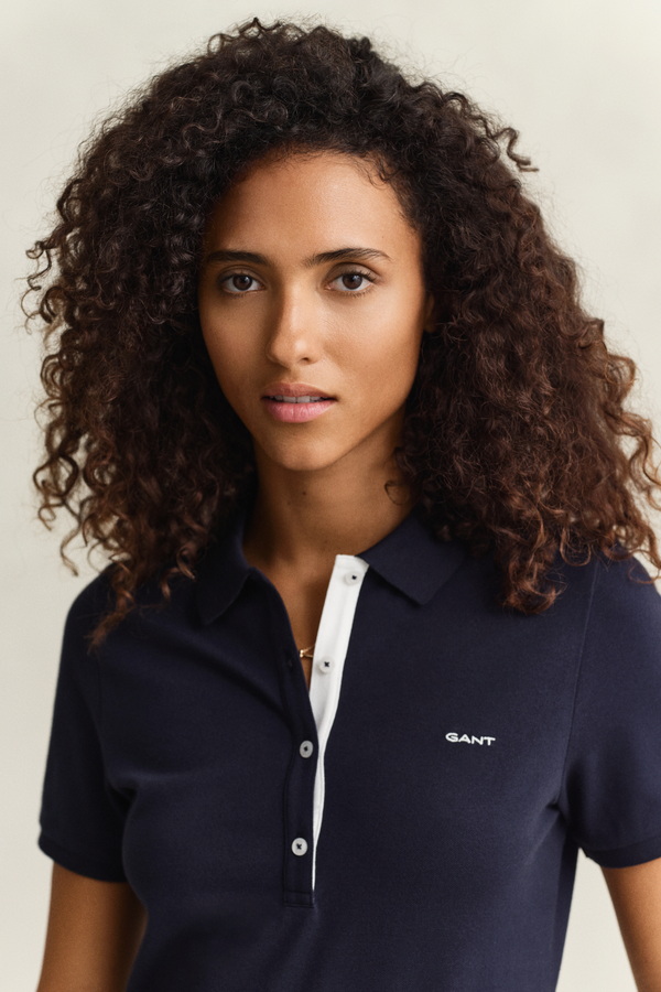 Contrast Pique Polo Shirt