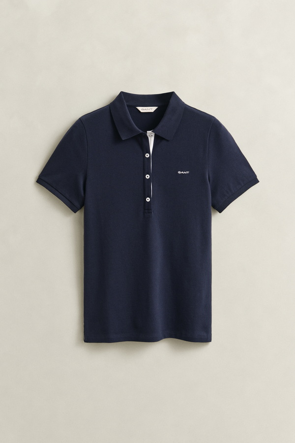 Contrast Pique Polo Shirt