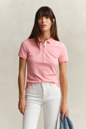 Contrast Pique Polo Shirt