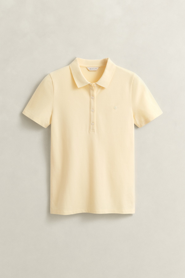 Slim Fit Shield Pique Polo Shirt