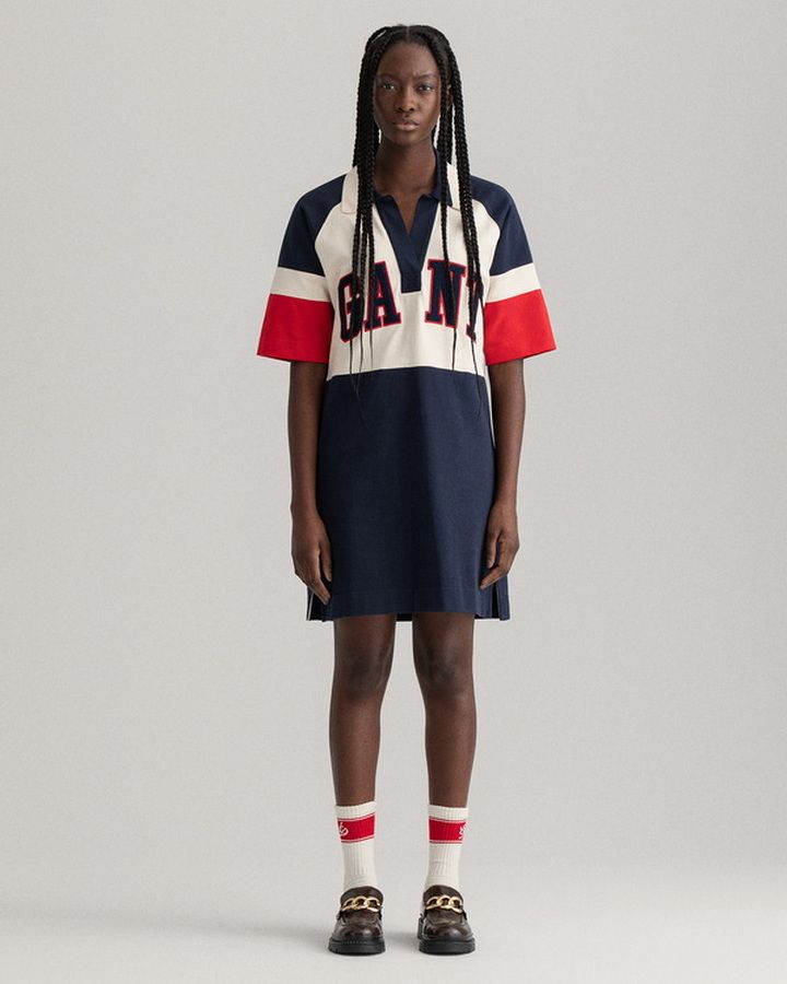 D2. RETRO SHIELD RUGGER DRESS