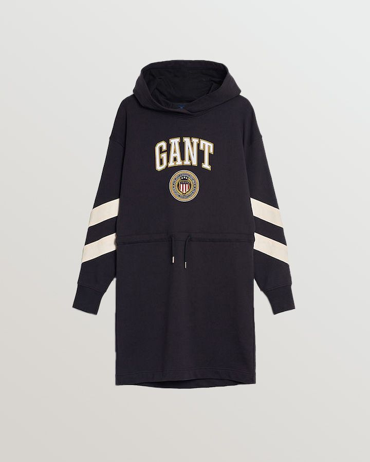 D1. CREST SHIELD HOODIE DRESS