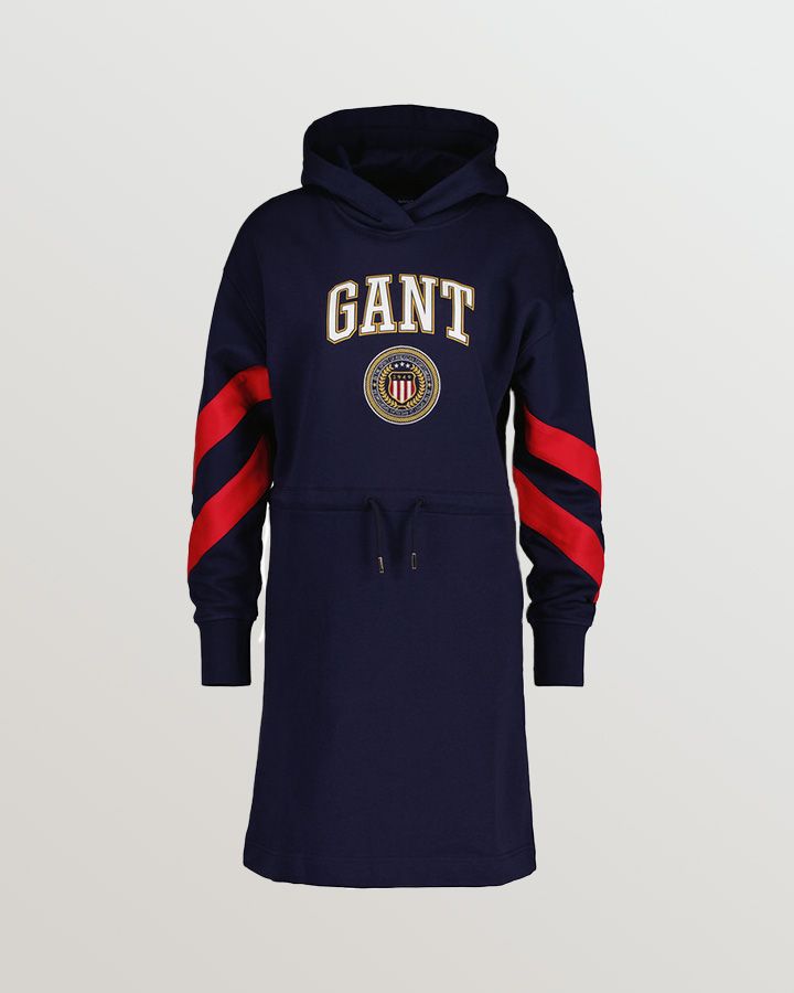 D1. CREST SHIELD HOODIE DRESS