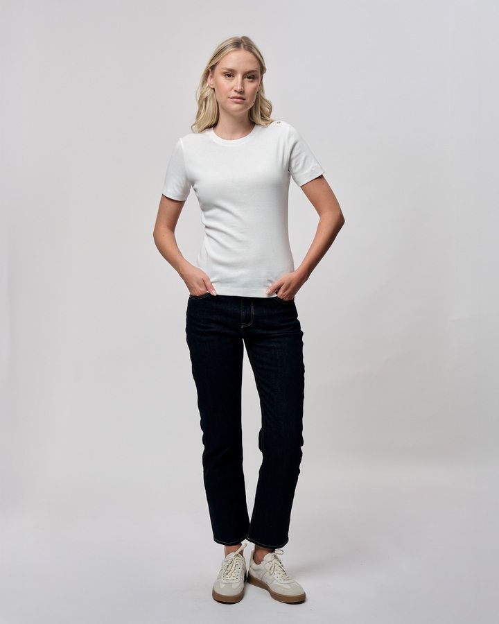 Slim Button T-Shirt