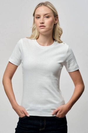 Slim Button T-Shirt
