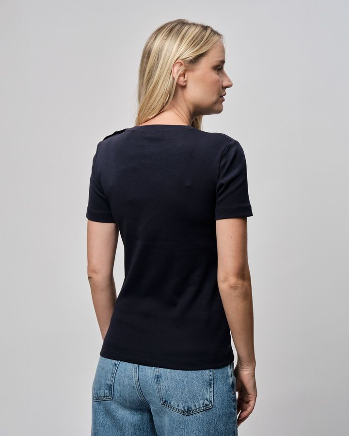 Slim Button T-Shirt