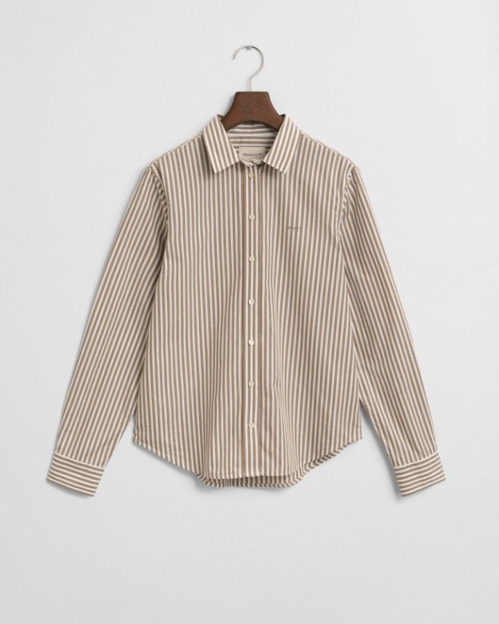 Regular Fit Striped Poplin Shirt