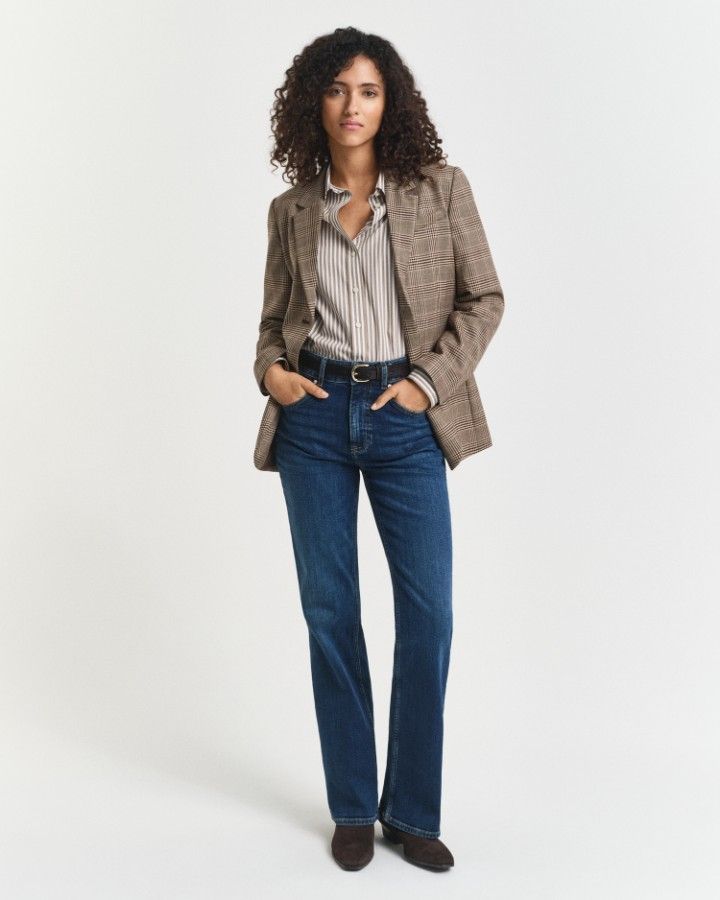 Regular Fit Striped Poplin Shirt