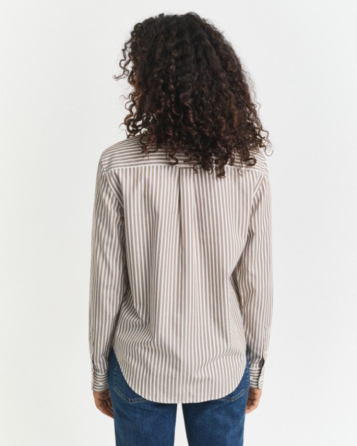 Regular Fit Striped Poplin Shirt