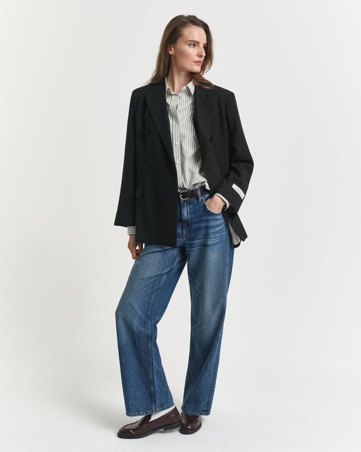 Regular Fit Striped Poplin Shirt