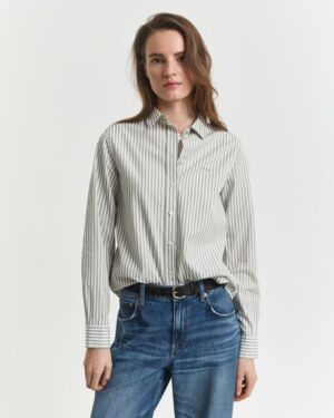 Regular Fit Striped Poplin Shirt