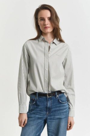 Regular Fit Striped Poplin Shirt