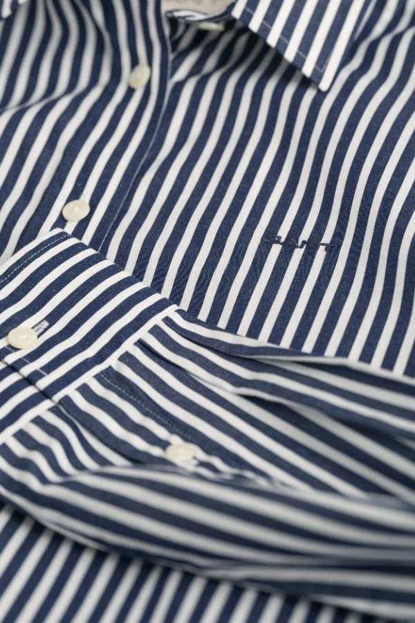Regular Fit Striped Poplin Shirt