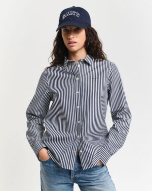Regular Fit Striped Poplin Shirt