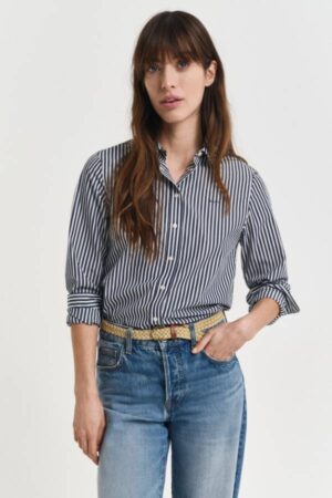 Regular Fit Striped Poplin Shirt