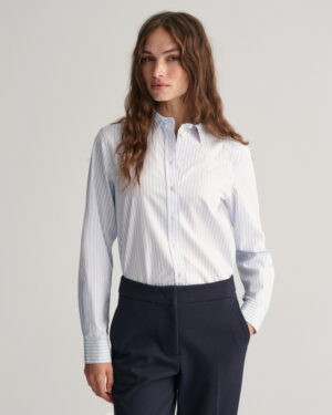 Regular Fit Striped Poplin Shirt