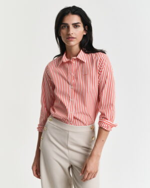 Regular Fit Striped Poplin Shirt