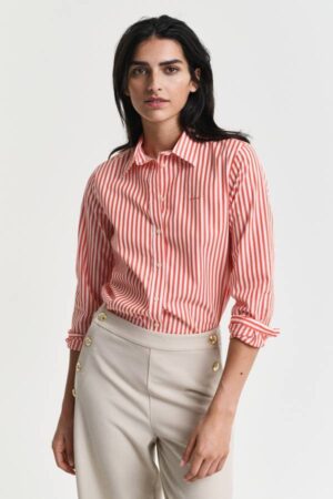 Regular Fit Striped Poplin Shirt