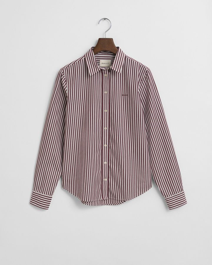 Regular Fit Striped Poplin Shirt