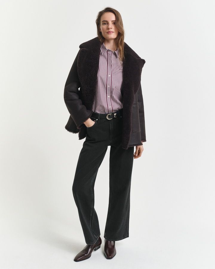 Regular Fit Striped Poplin Shirt