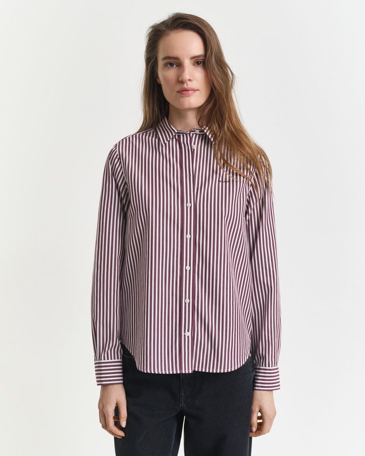 Regular Fit Striped Poplin Shirt