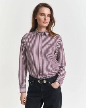 Regular Fit Striped Poplin Shirt
