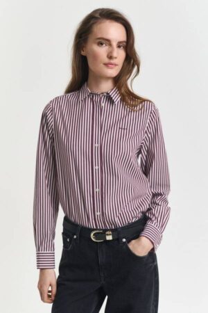 Regular Fit Striped Poplin Shirt