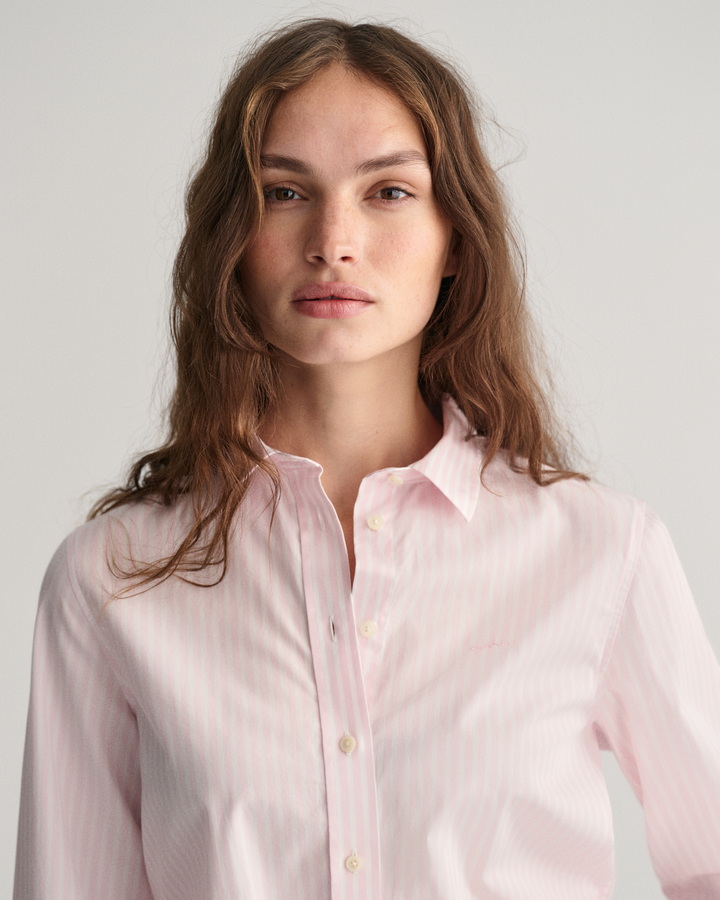 Regular Fit Striped Poplin Shirt