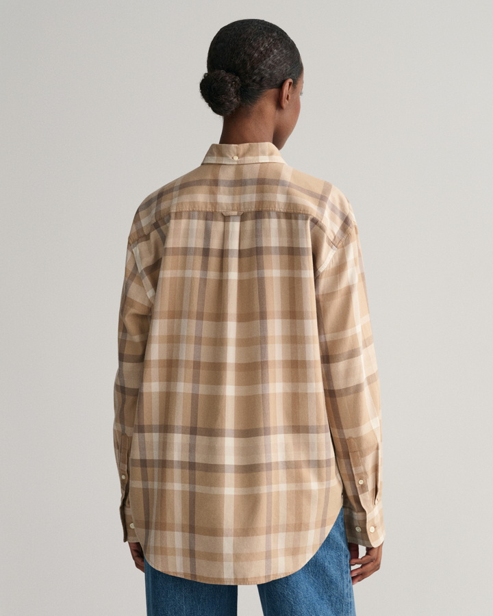 Relaxed Fit Checked Flannel Shirt