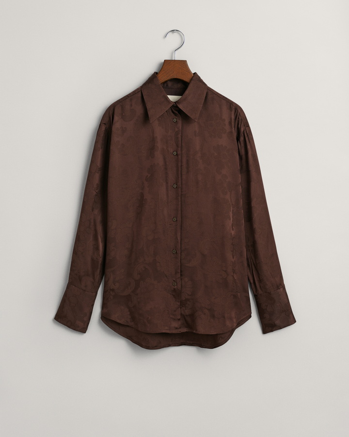 Relaxed Fit Lace Jacquard Shirt