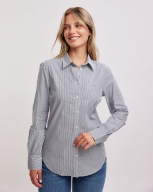 Slim Fit Striped Poplin Shirt