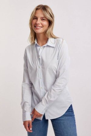 Slim Fit Striped Poplin Shirt