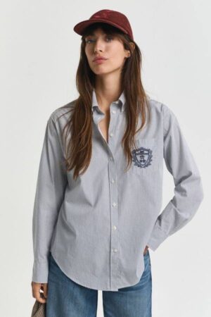 Relaxed Fit Classic Poplin Graphic Shirt