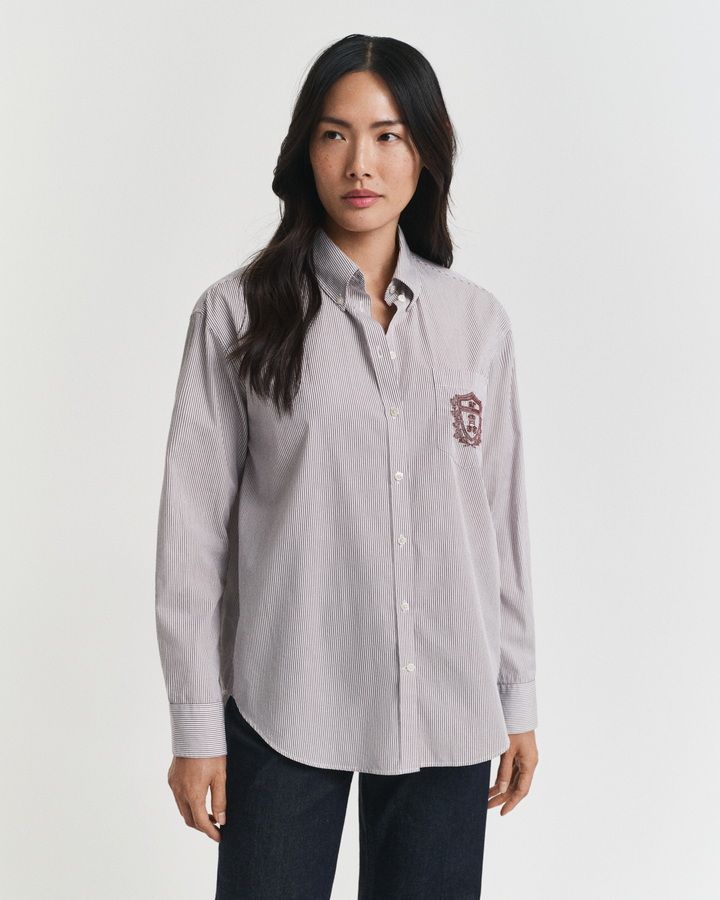 Relaxed Fit Classic Poplin Graphic Shirt