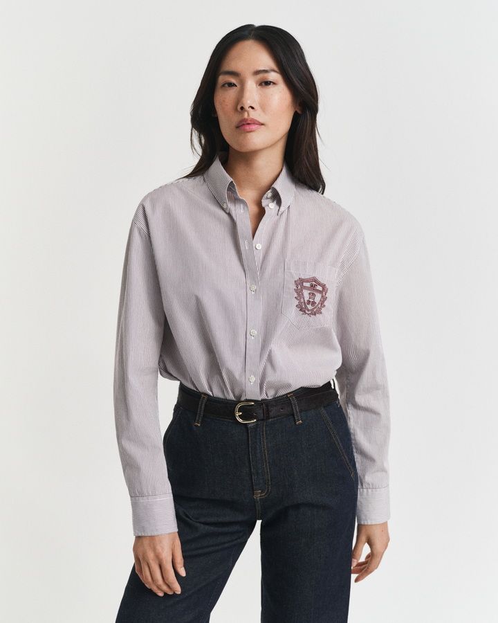 Relaxed Fit Classic Poplin Graphic Shirt