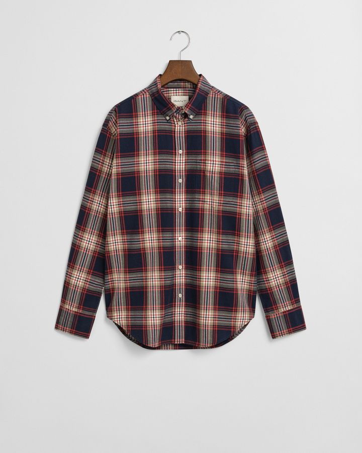 Relaxed Fit Checked Flannel Shirt