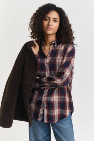 Relaxed Fit Checked Flannel Shirt