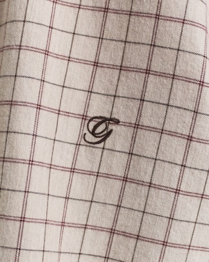 Relaxed Fit Checked Brushed Flannel Shirt