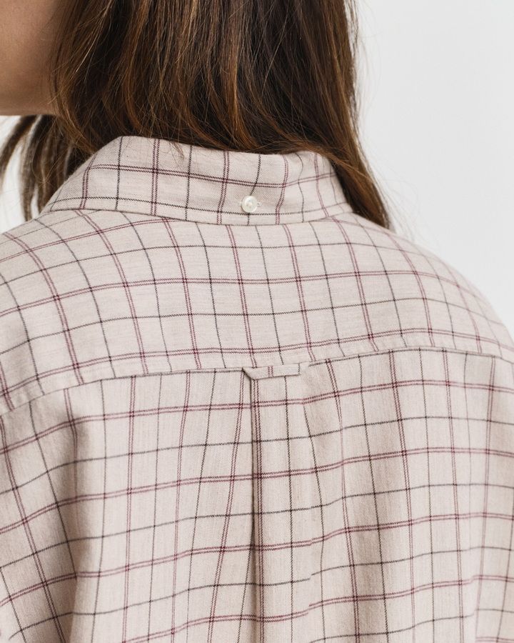 Relaxed Fit Checked Brushed Flannel Shirt