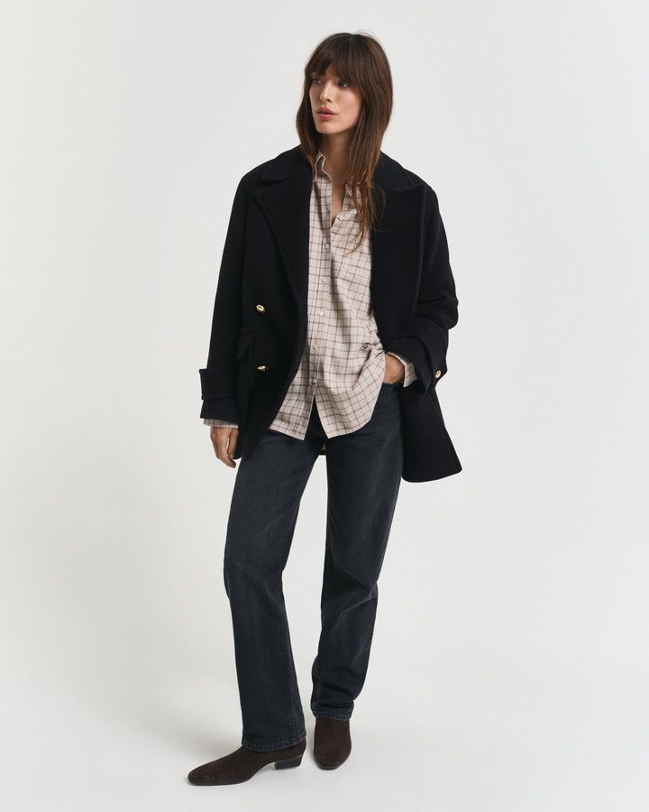 Relaxed Fit Checked Brushed Flannel Shirt