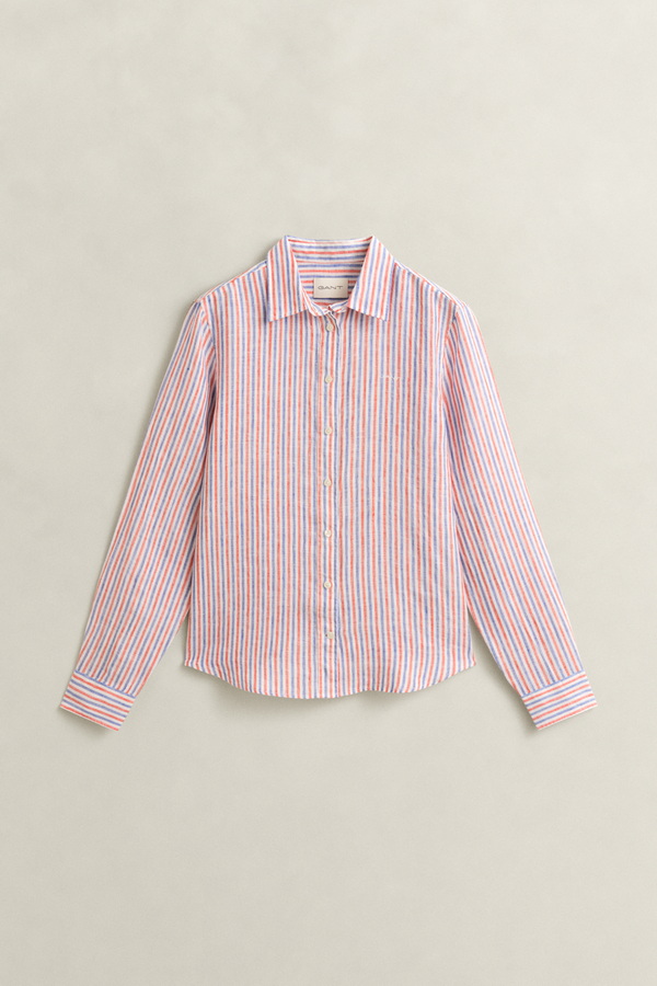 Regular Fit Striped Linen Shirt