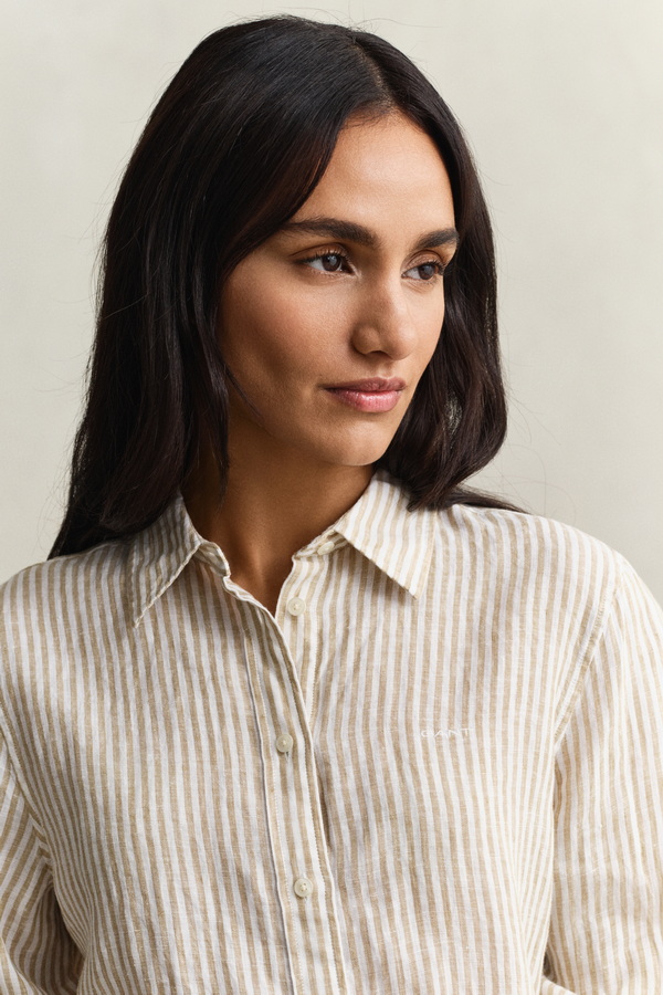 Regular Fit Striped Linen Shirt