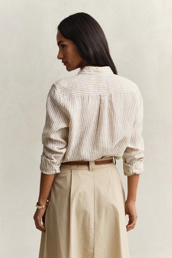 Regular Fit Striped Linen Shirt