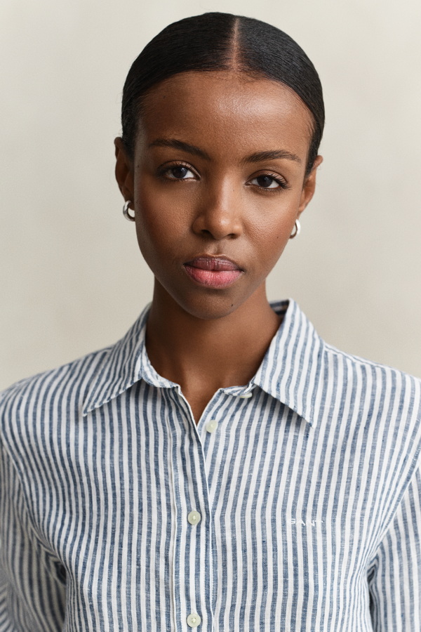 Regular Fit Striped Linen Shirt