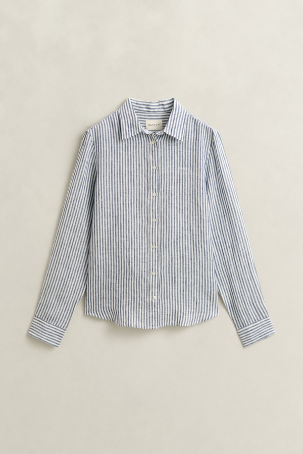 Regular Fit Striped Linen Shirt