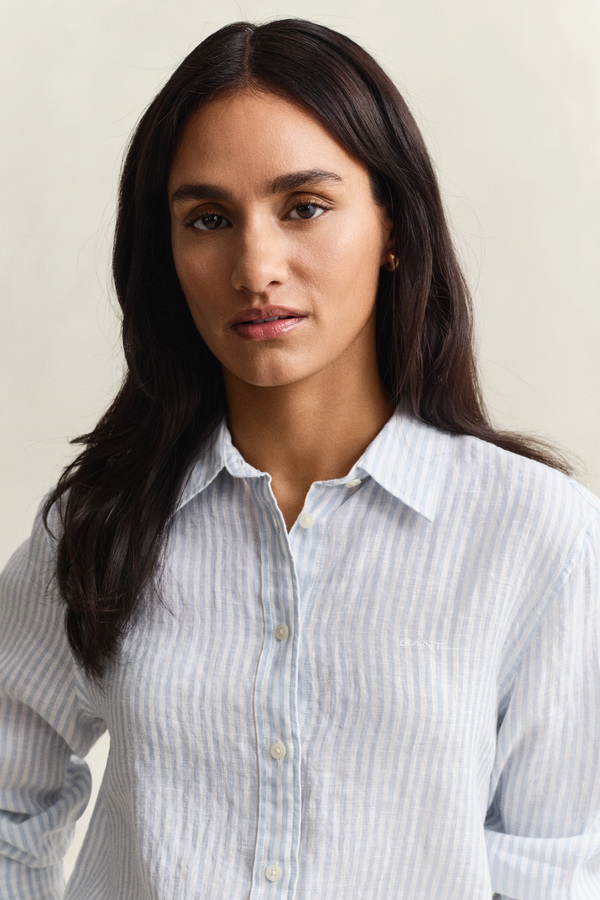 Regular Fit Striped Linen Shirt
