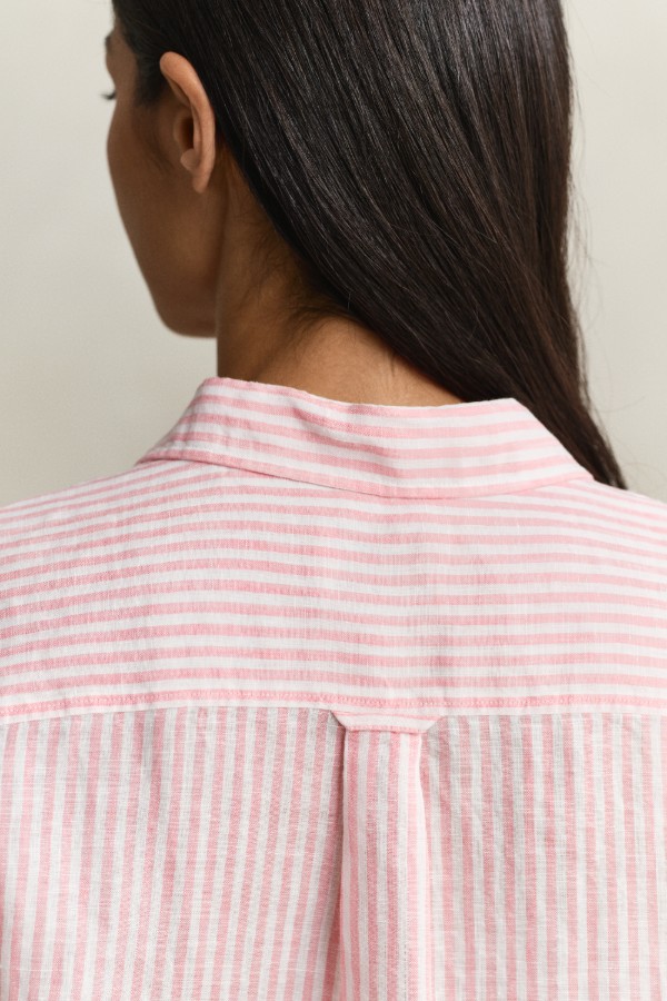 Regular Fit Striped Linen Shirt