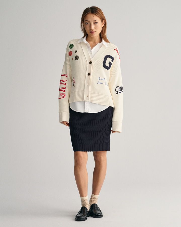 TEXTURED KNITTED SKIRT